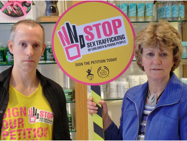 Dee Doocey campaigning against sex trafficking