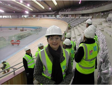 Caroline Pidgeon at Olympic venue